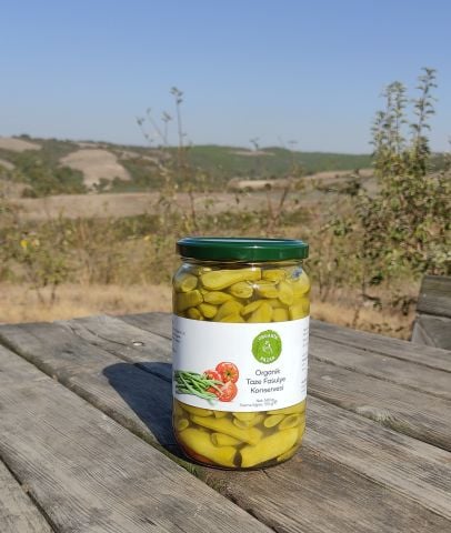 Organik Taze Fasulye Konservesi (660gr)